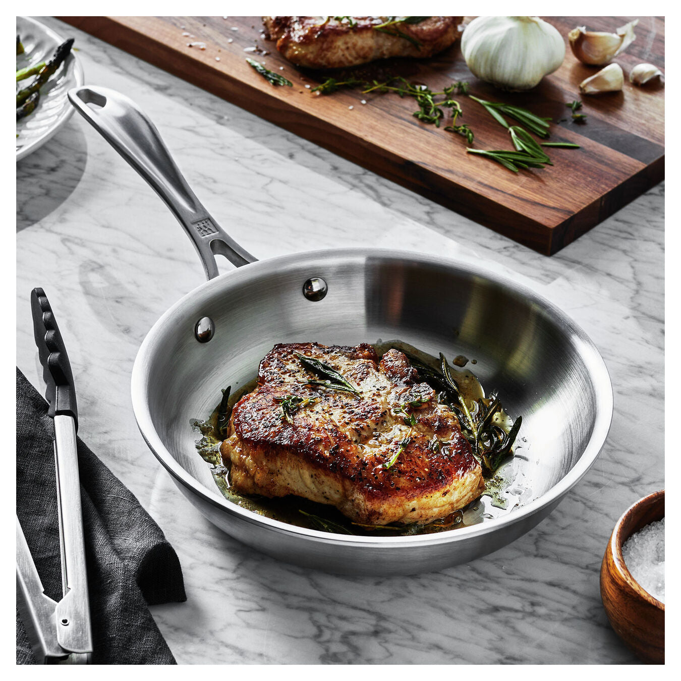 ZWILLING 8" Stainless Steel Fry Pan, Spirit 3-Ply Series