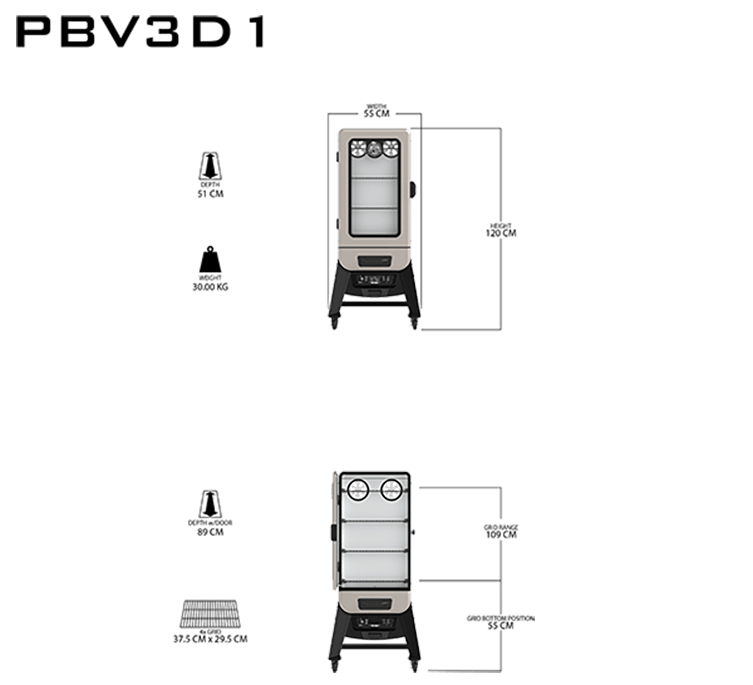 Pit Boss PBV3D1 Digital Electric Vertical Smoker (10600)